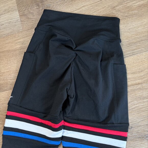 Bombshell Sportswear Scrunch Thigh-Highs Leggings black size M medium pocket - Picture 10 of 11